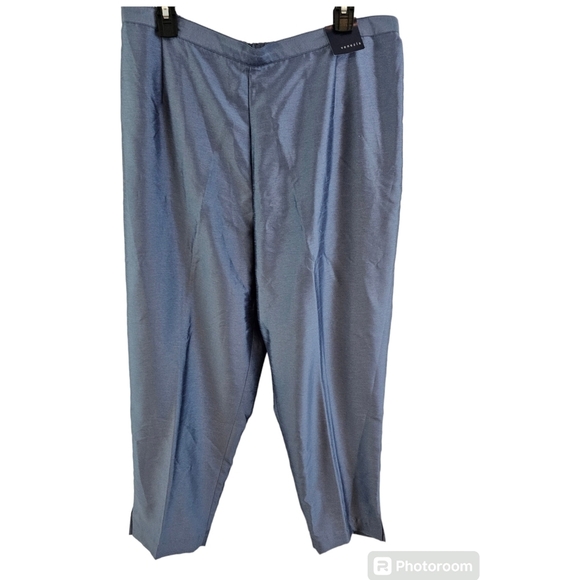 Venezia Size 18 20 Blue Pants Button Down Shirt Set - Picture 5 of 8